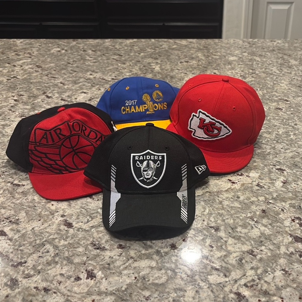 Red and Black NFL Team Cap with Bold Design